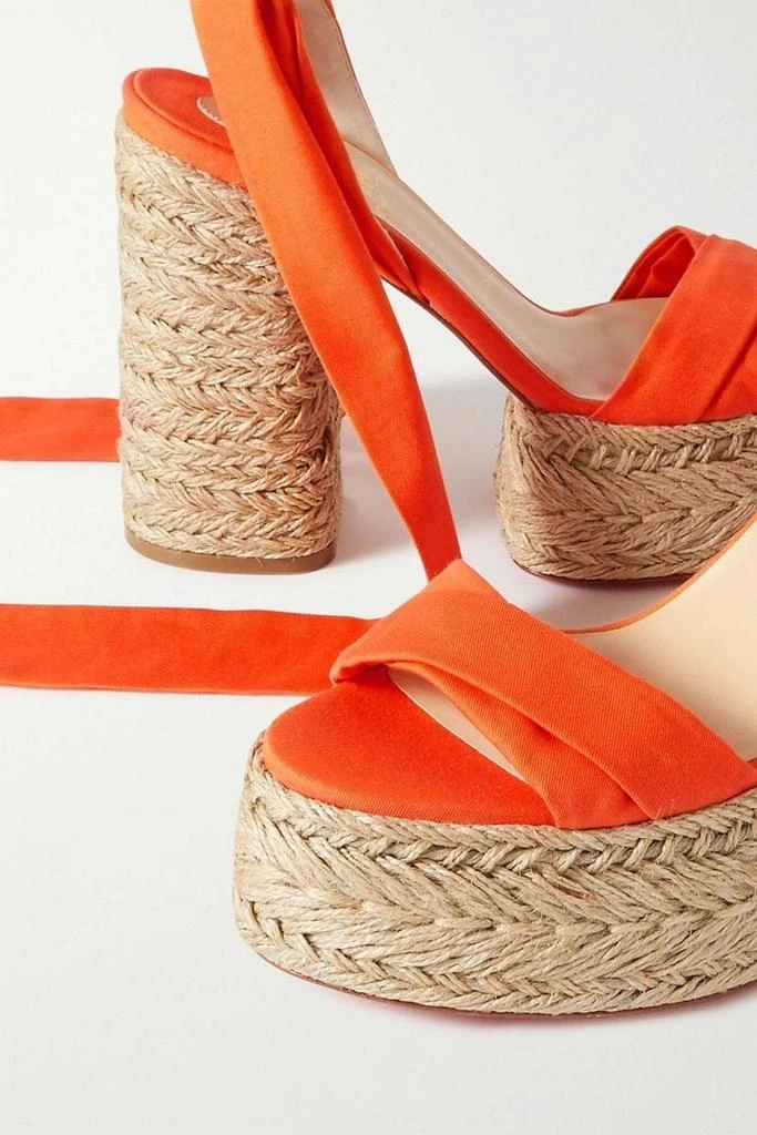 Shop Mariza du Desert 130 gabardine espadrille platform sandals on