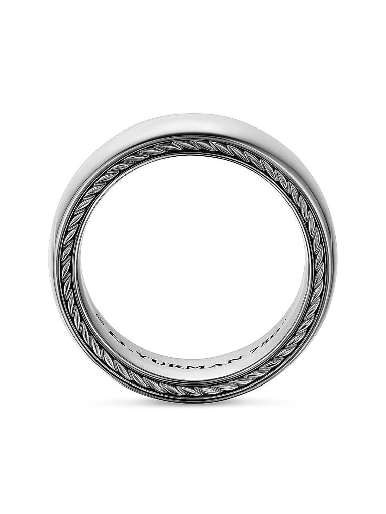 David Yurman Streamline Band Ring in Platinum, 8MM 4