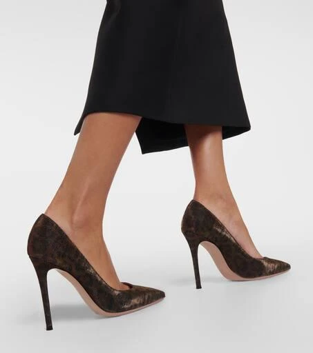 Gianvito Rossi Gianvito 105 leopard-print pumps 4