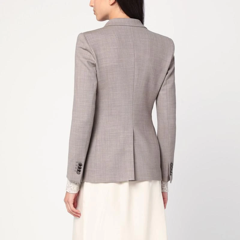 TAGLIATORE Beige double-breasted jacket in wool blend 3