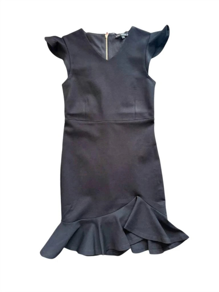 MISS BEHAVE GIRLS Miss Behave Girls - Fiona V Neck Ruffle Dress 3