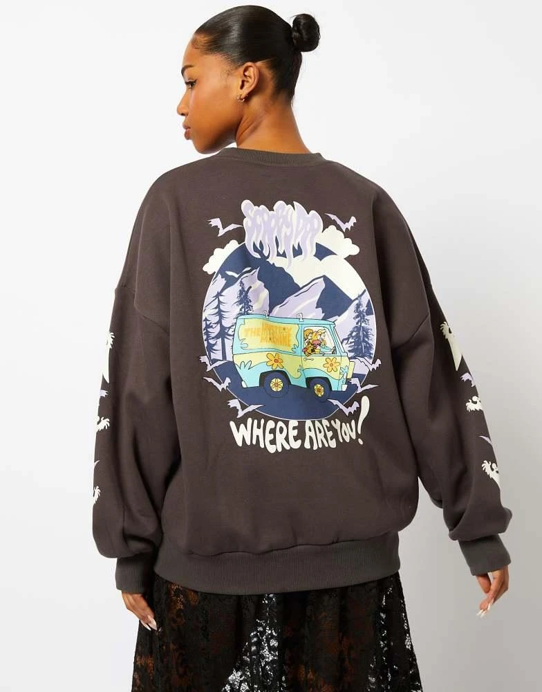 Skinnydip Skinnydip London Scooby Doo Where Are You Sweatshirt in Acid Wash 1