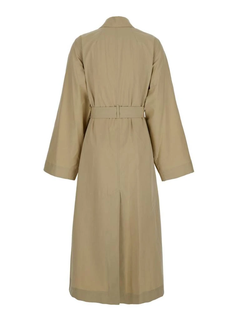 TOTEME Beige Trench Coat With Matching Belt In Cotton Blend Woman 2