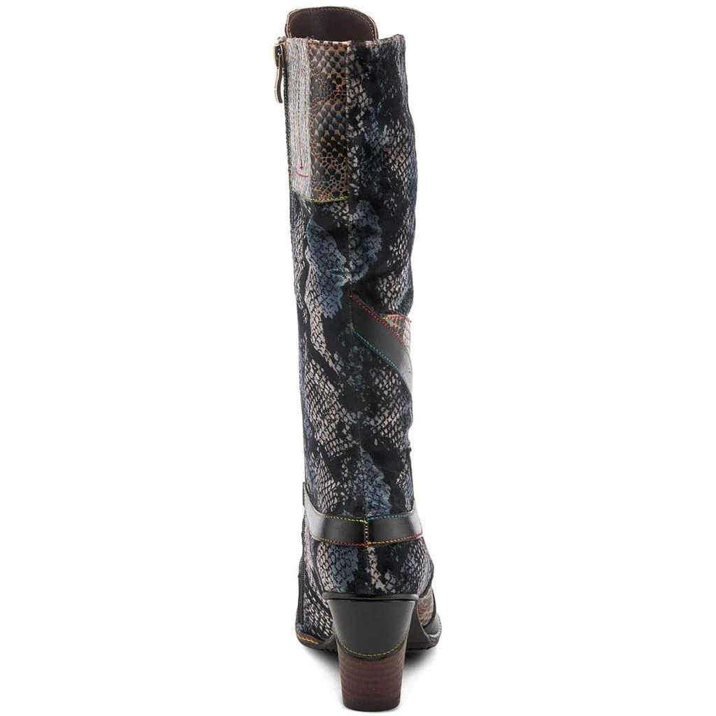 L'Artiste by Spring Step Malagie Ve Womens Leather Toe Cap Zipper Mid-Calf Boots 3