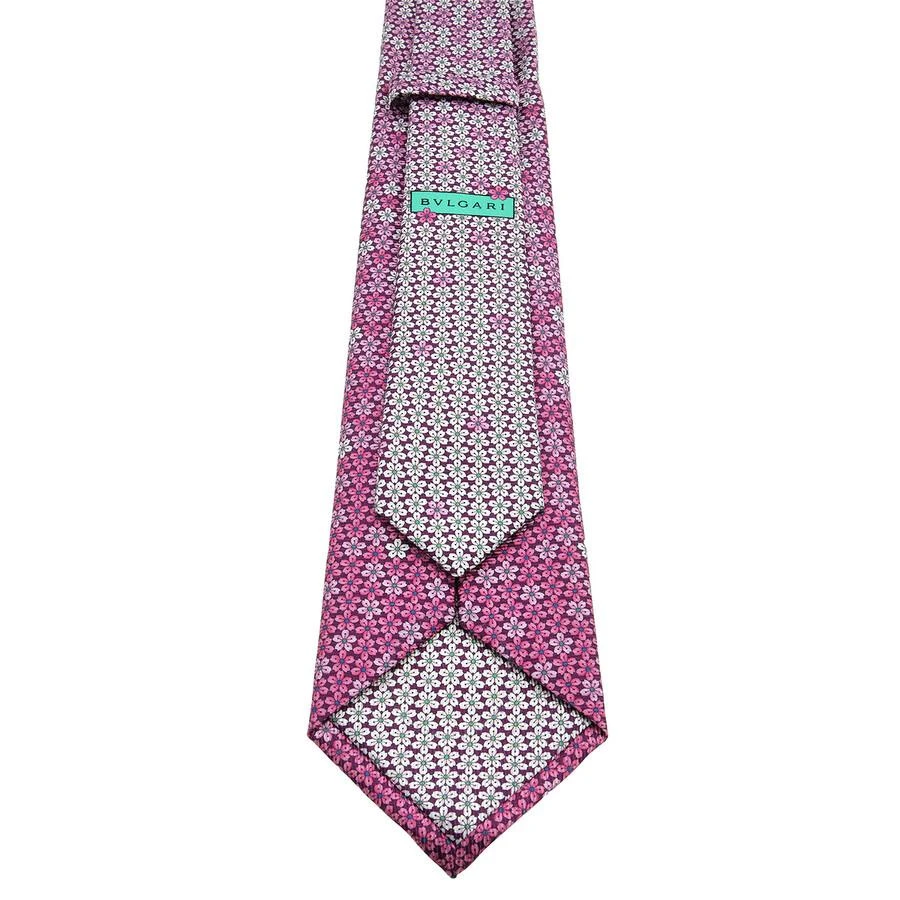 BVLGARI Bvlgari Pictorial Sakura Degrade Silk Tie 3