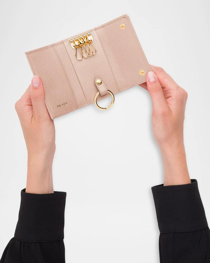 Prada Saffiano Leather Keychain 2