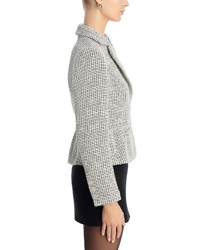 AQUA Tweed Flounce Blazer - Exclusive 5