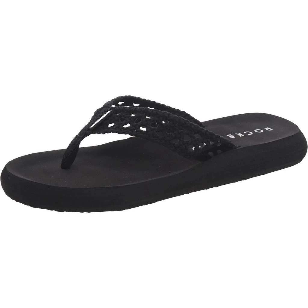 Rocket Dog Sunset Woven Womens Crochet Slip-On Thong Sandals 1