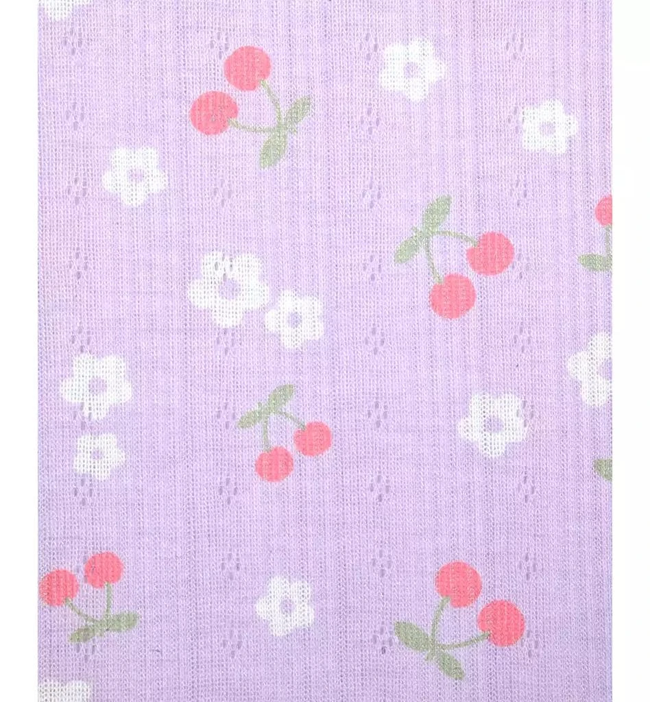 Max & Olivia Big Girls Pointelle Cherry-Print Shorts Pajama Set 3