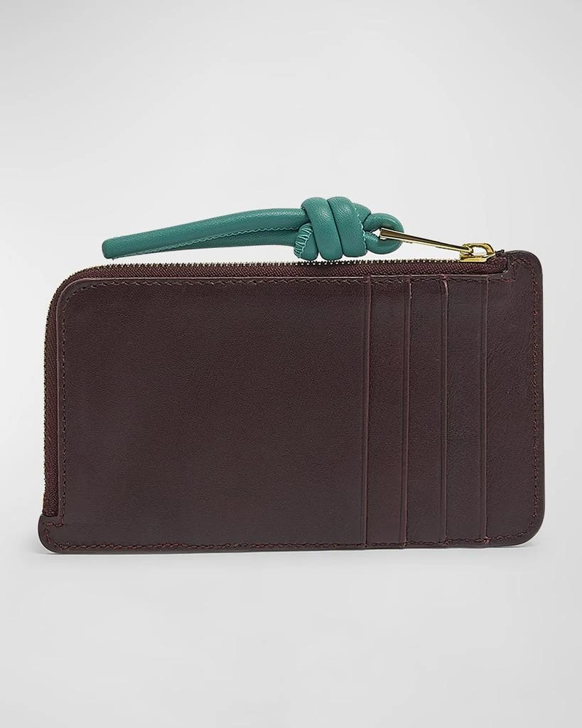 Loewe Knot Zip Card Case in Shiny Napa Leather 6