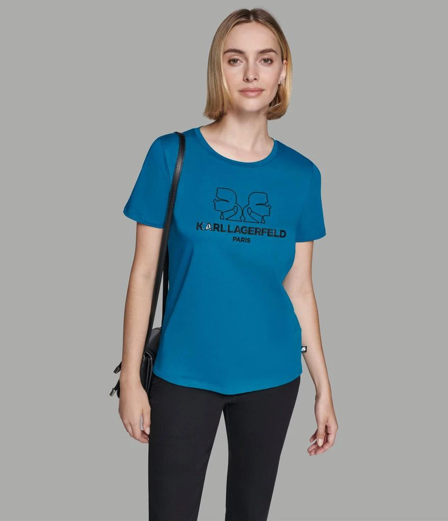 Karl Lagerfeld Paris DOUBLE KARL HEAD TEE 1