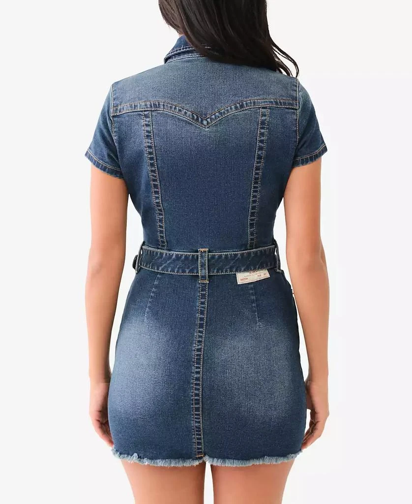 True Religion Women's Western Belted Denim Dress 2