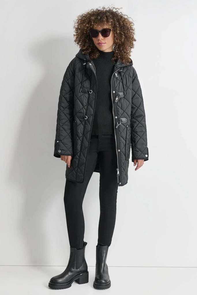 DKNY QUILTED COAT WITH TOGGLE 6