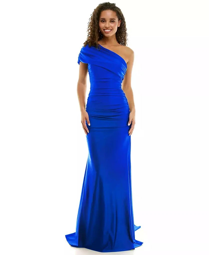 green emerald velvet dress Strapless Prom Dress for Teens,Girls Graduation Dresses,Long Elegant Prom Dress,PD00336, US16 / Skyblue main image 1