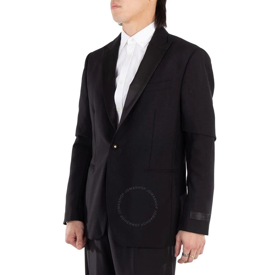 Versace Satin-Trim Single-Breasted Blazer 2