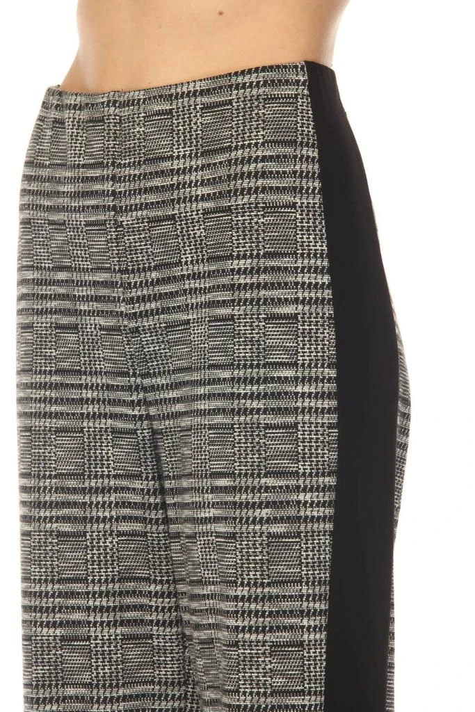 JOSEPH RIBKOFF Joseph Ribkoff - Glen Plaid Jacquard Wide Leg Pants 3