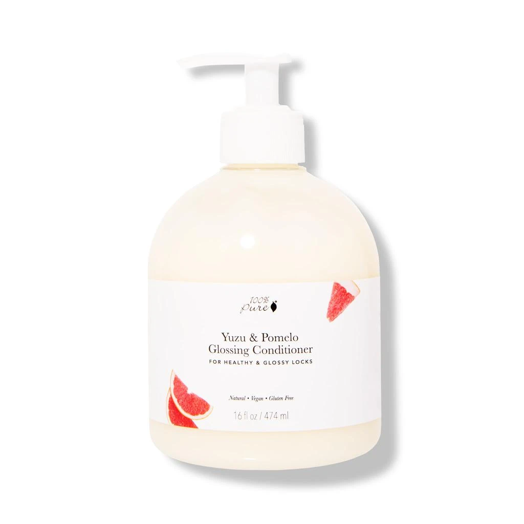 100% Pure Yuzu & Pomelo High Shine Conditioner 16oz 1