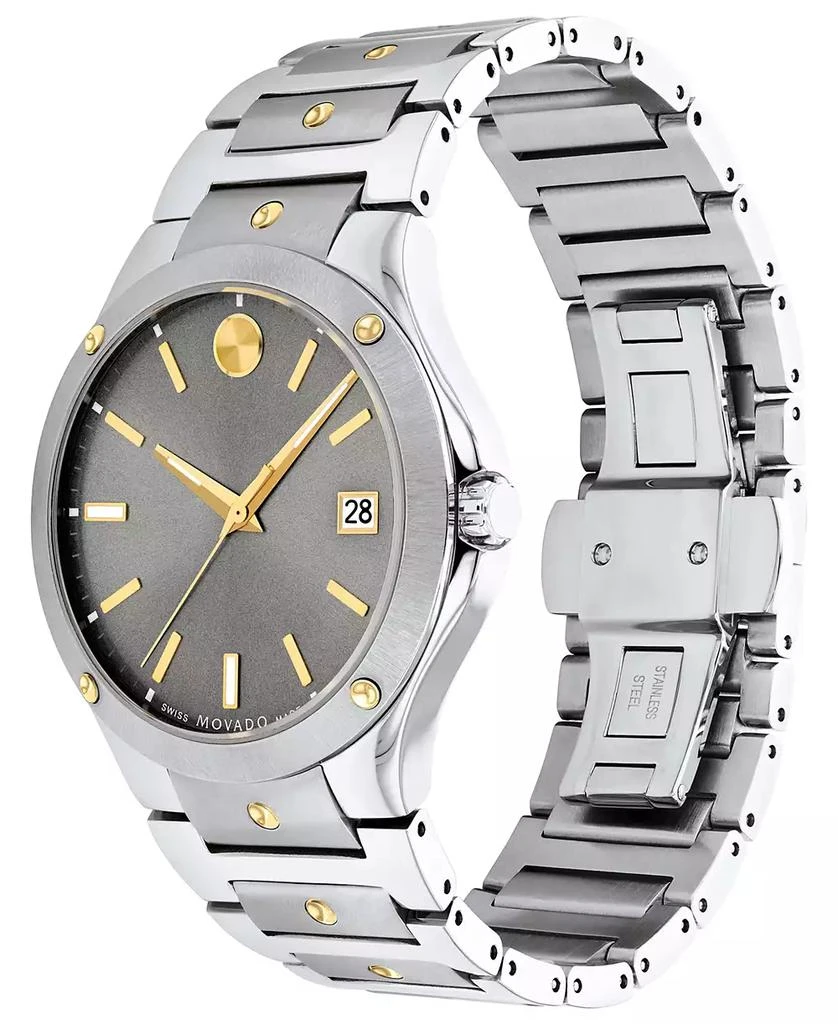 Movado Men's Swiss SE Gold PVD & Stainless Steel Bracelet Watch 41mm 2