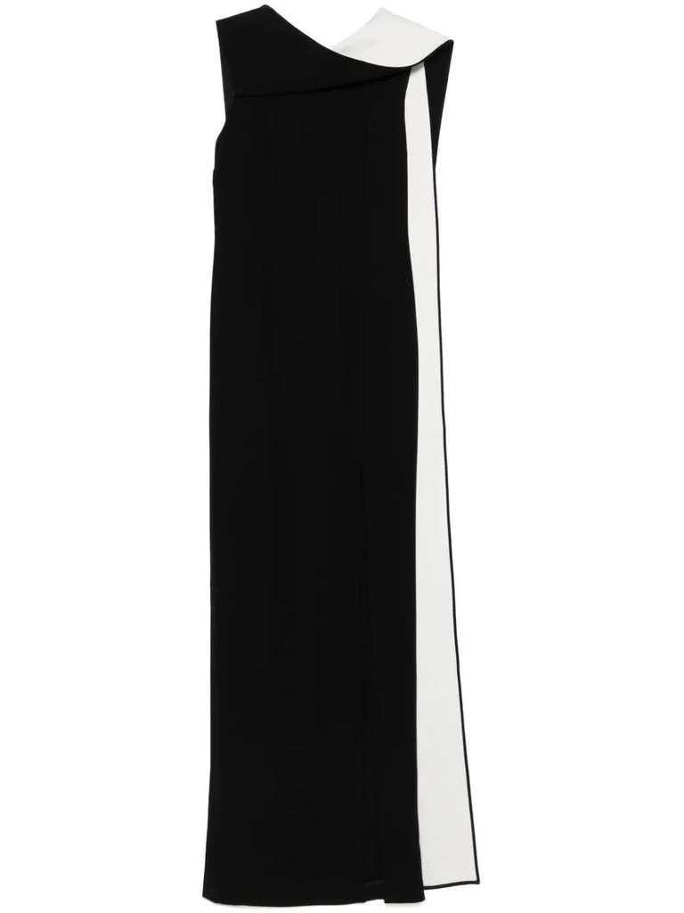 ROLAND MOURET Roland Mouret Satin Crepe Sash Gown 1