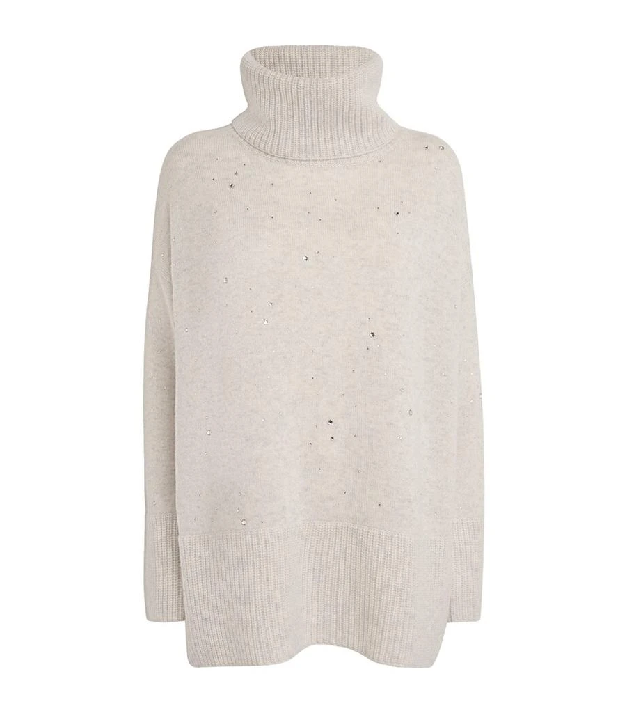 William Sharp Cashmere Crystal-Embellished Rollneck Sweater 1
