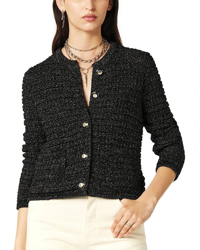 ba&sh Gaston Shimmer Cardigan Sweater 1