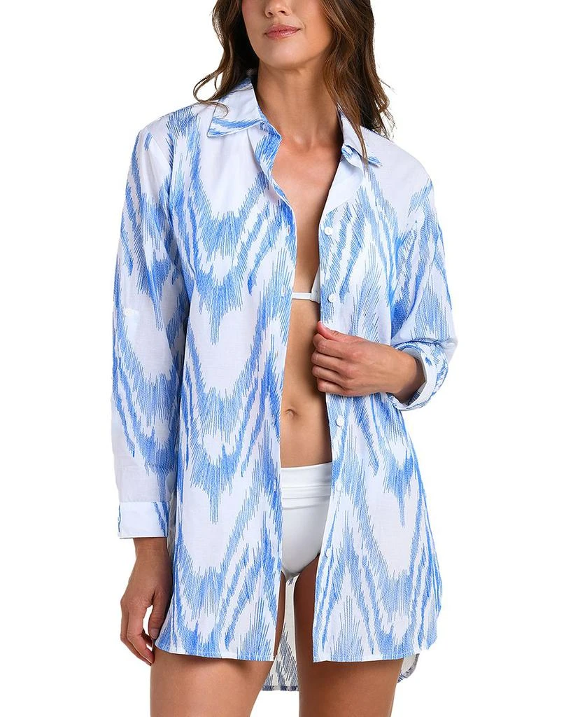 La Blanca Tidal Wave Camp Shirt Swim Cover-Up 5