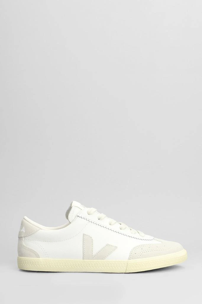 Veja Volley Sneakers In White Suede And Leather 1