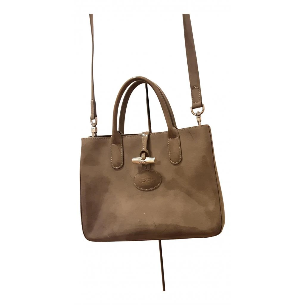 Longchamp Longchamp 3D patent leather handbag