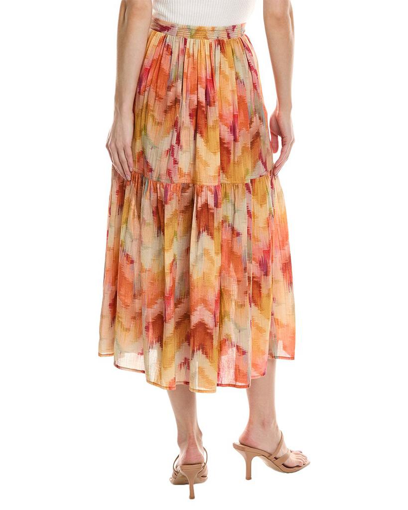 ba&sh Tiered Midi Skirt