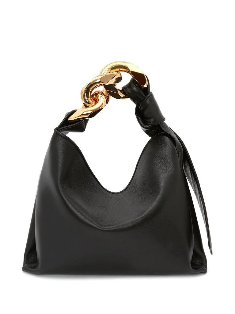 NA Small chain link black shoulder Bag