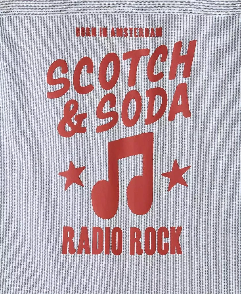 Scotch & Soda Big Boys Graphic Oxford Shirt 2