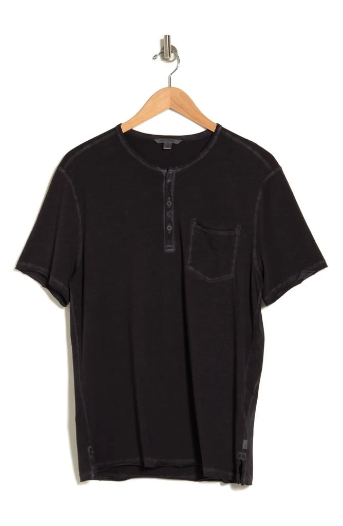 John Varvatos Sublime Wash Cotton Henley 3