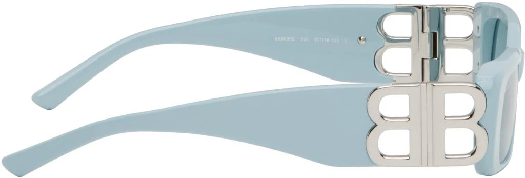 Balenciaga Blue Dynasty Rectangle Sunglasses 2