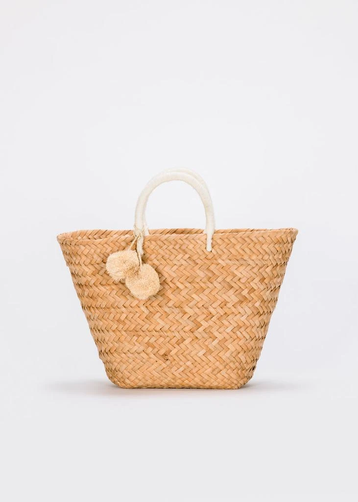 Kayu St Tropez Pom Pom Straw Tote 9