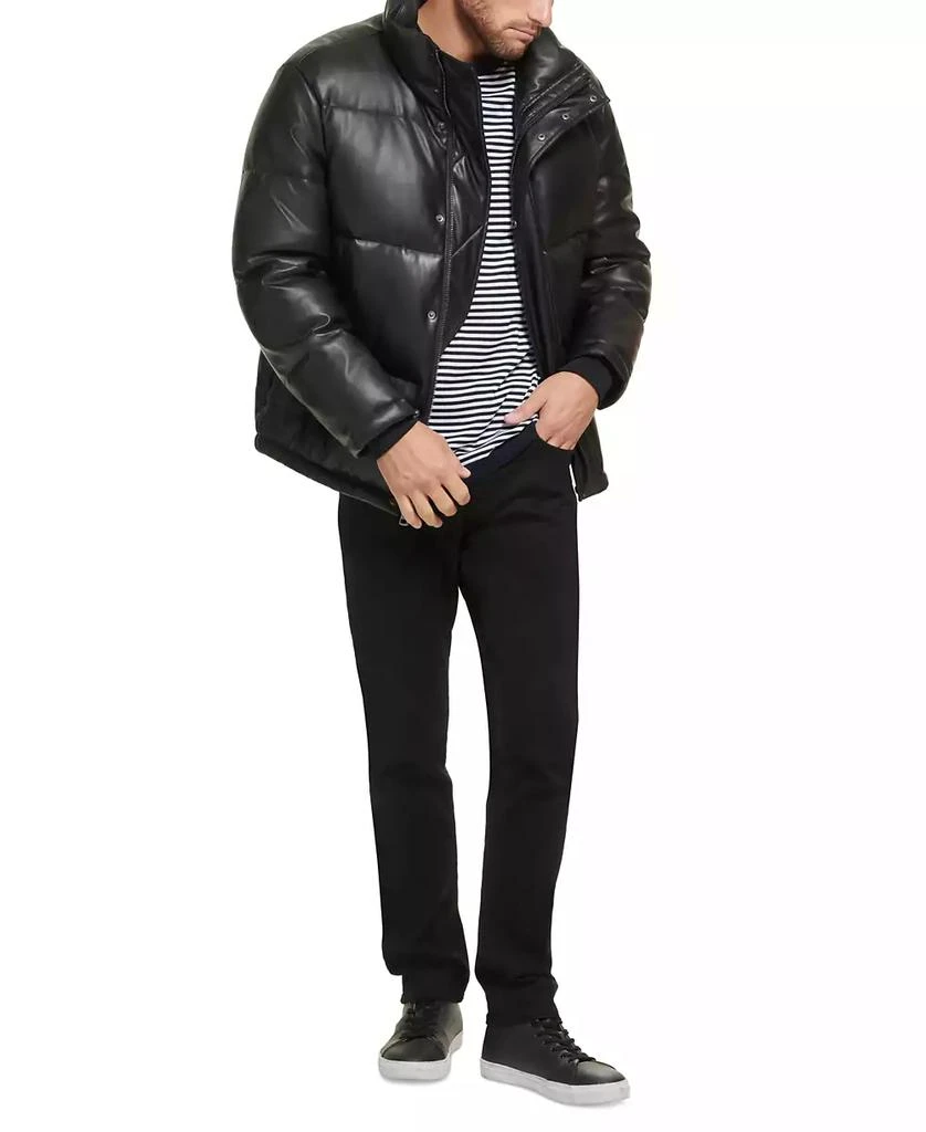 Calvin Klein Men's Faux Leather Classic Puffer Jacket 14