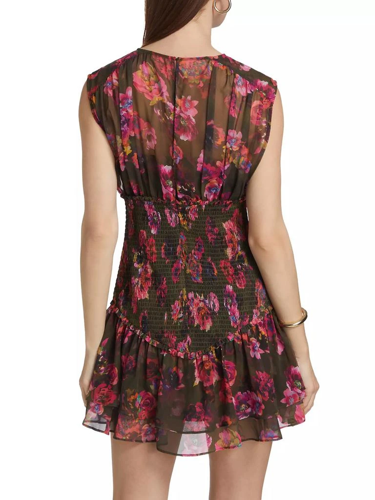 AMUR Sierra Floral Smocked Sleeveless Minidress 5