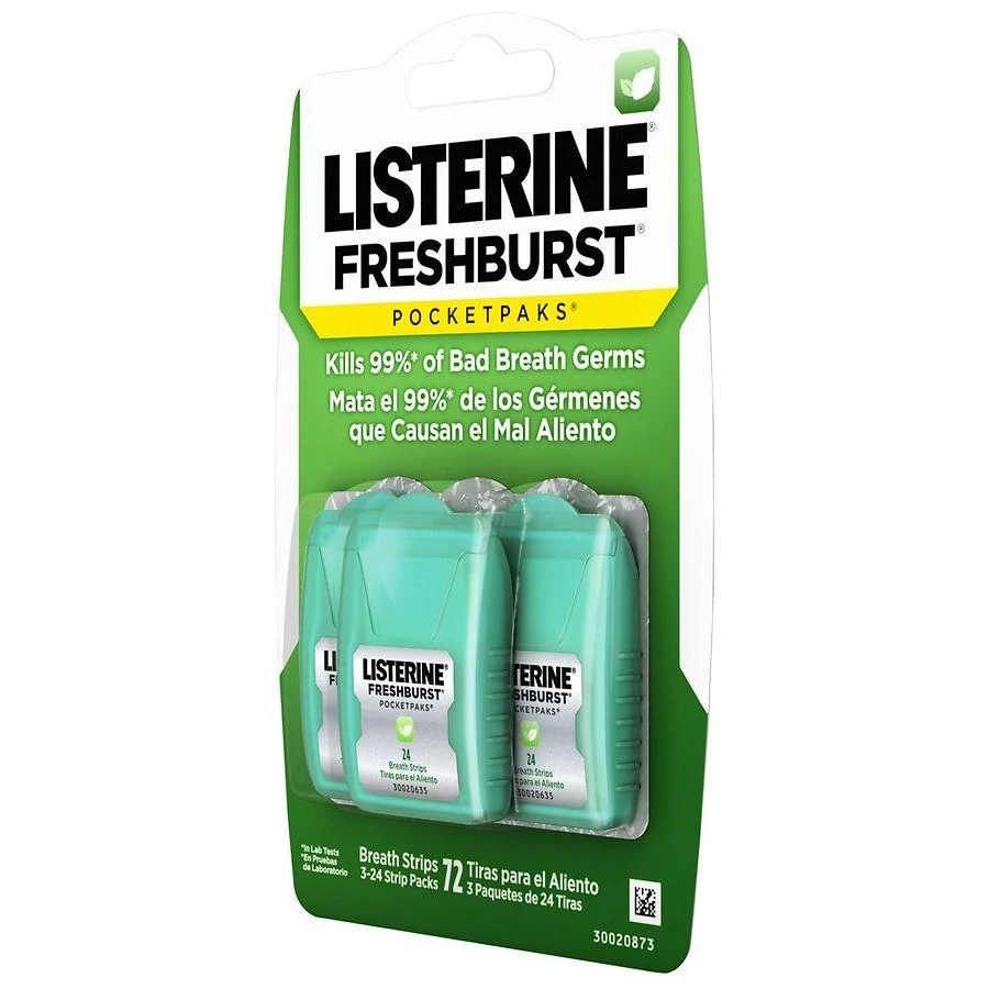 Listerine Pocketpaks Breath Freshener Strips Spearmint 8