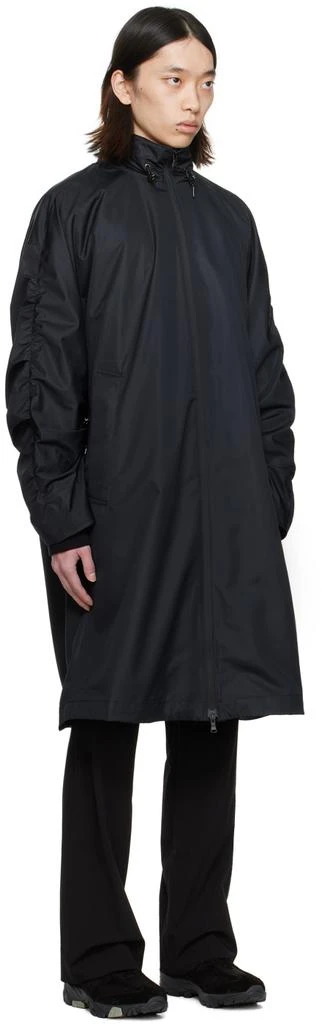 Wooyoungmi Black Ruched Coat 2