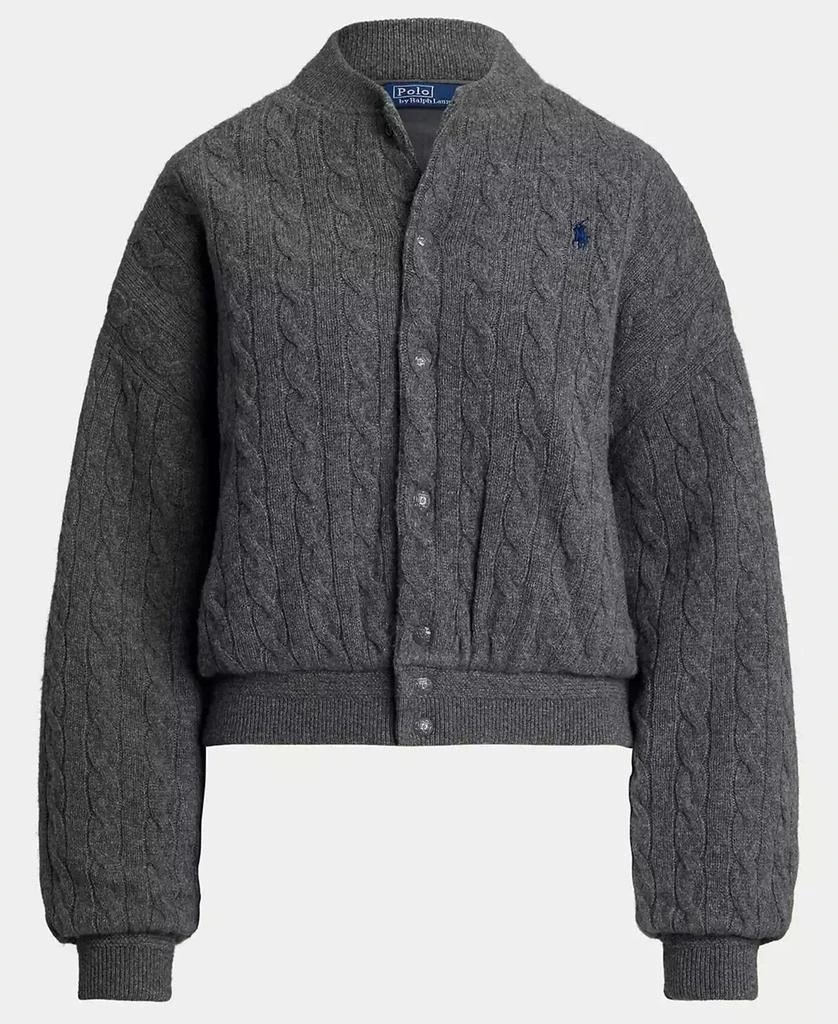 Ralph Lauren Women's Cable Bomber Jacket 5