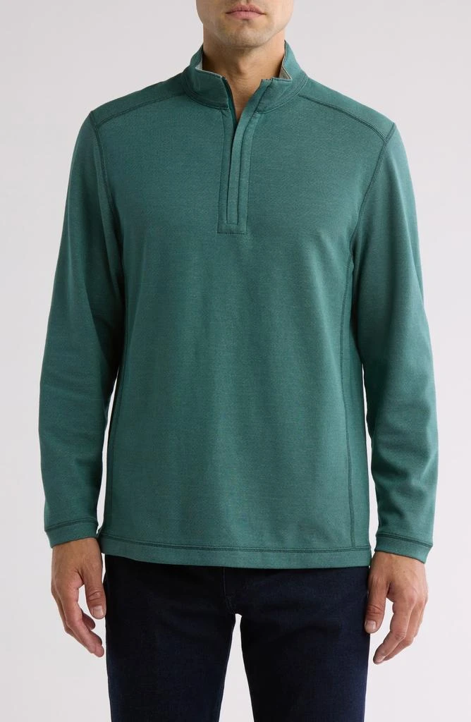 Tommy Bahama Switch It Up Reversible Quarter Zip Sweatshirt 1