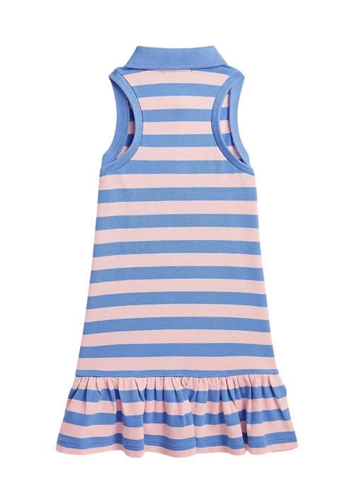 Ralph Lauren Lauren Childrenswear Girls 2 6X Striped Stretch Mesh Polo Dress 2