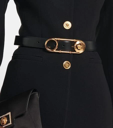 Versace Safety Pin leather belt 2
