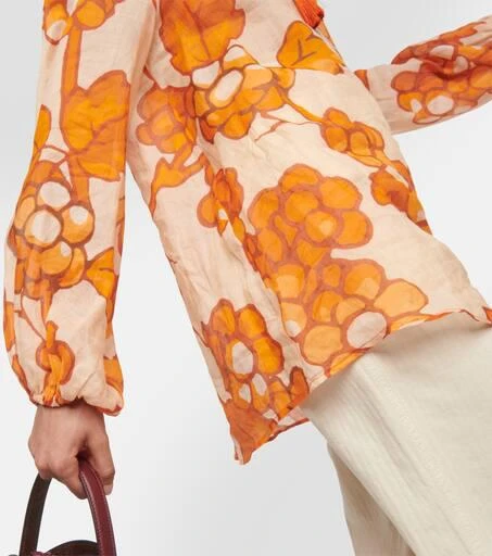 ETRO Printed ramie tunic 5