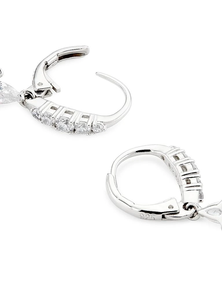 Adriana Orsini Feliz Sterling Silver & Cubic Zirconia Linear Drop Earrings 3