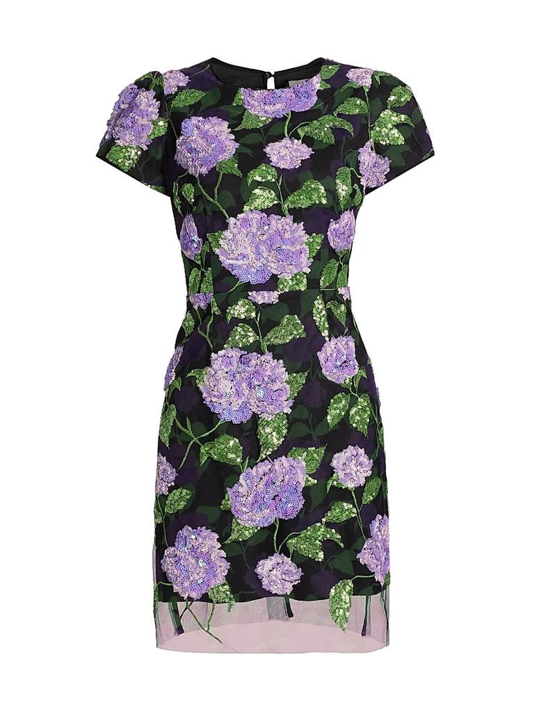 Milly Kyla Sequined Floral Minidress 1