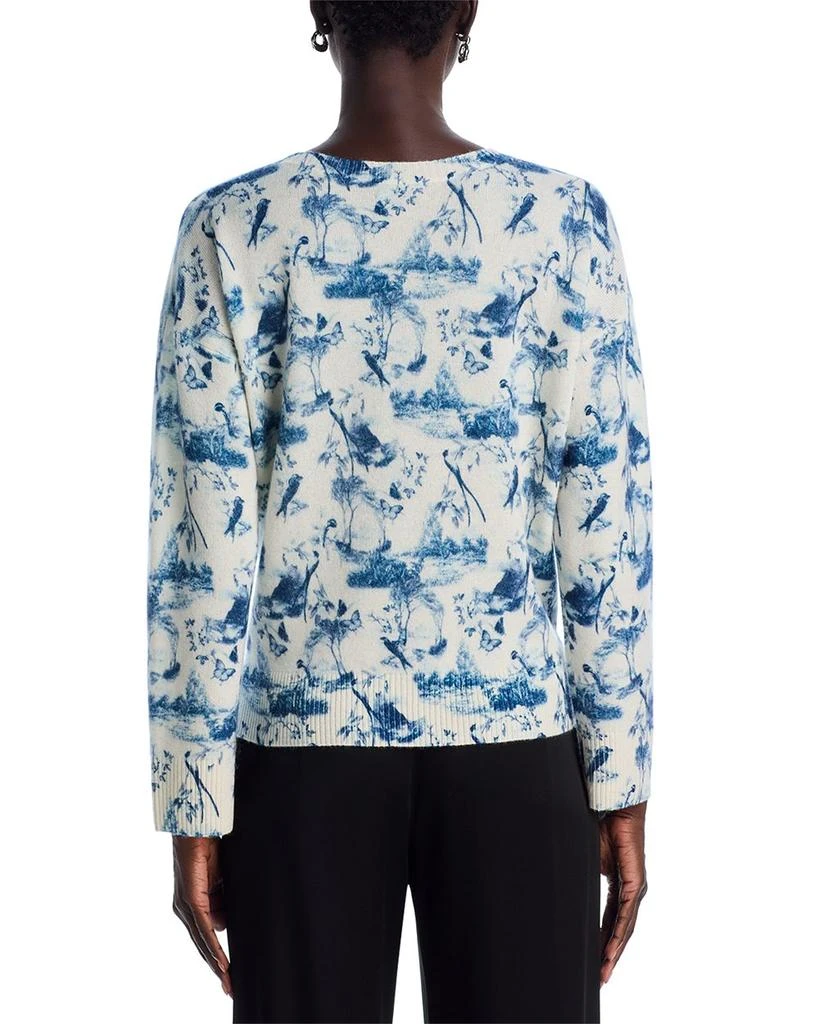 C by Bloomingdale's Cashmere Toile Crewneck Sweater - Exclusive 3