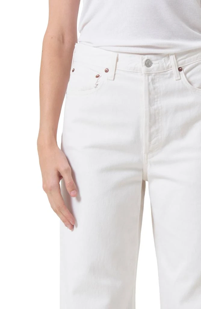 AGOLDE Dame Cuffed High Waist Wide Leg Organic Cotton Jeans 2