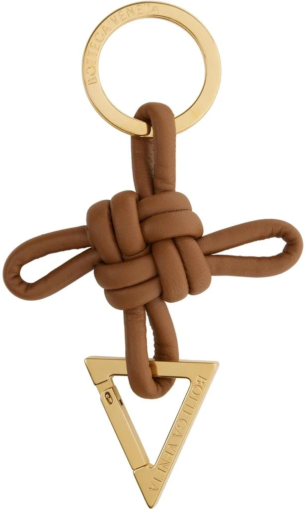 Bottega Veneta Brown Triangle Keychain 1