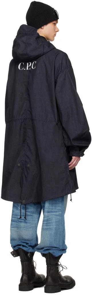 Junya Watanabe Navy C.P. Company Edition Denim Coat 3