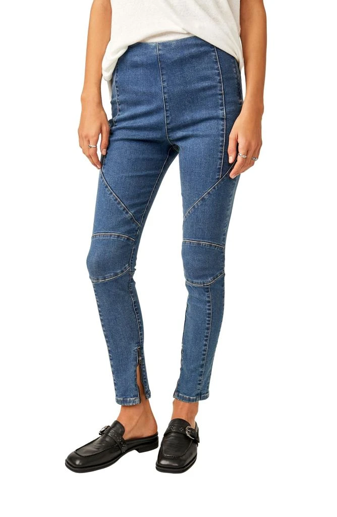 Free People Bella Moto Skinny Jeans 1